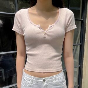 Brandy Melville Zelly Top Pink